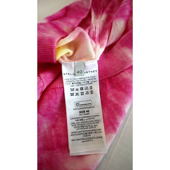 Stella McCartney Women's Sz 40 (US 4) Multicolor Splatter Print Knit Shorts $775 - Picture 6 of 6